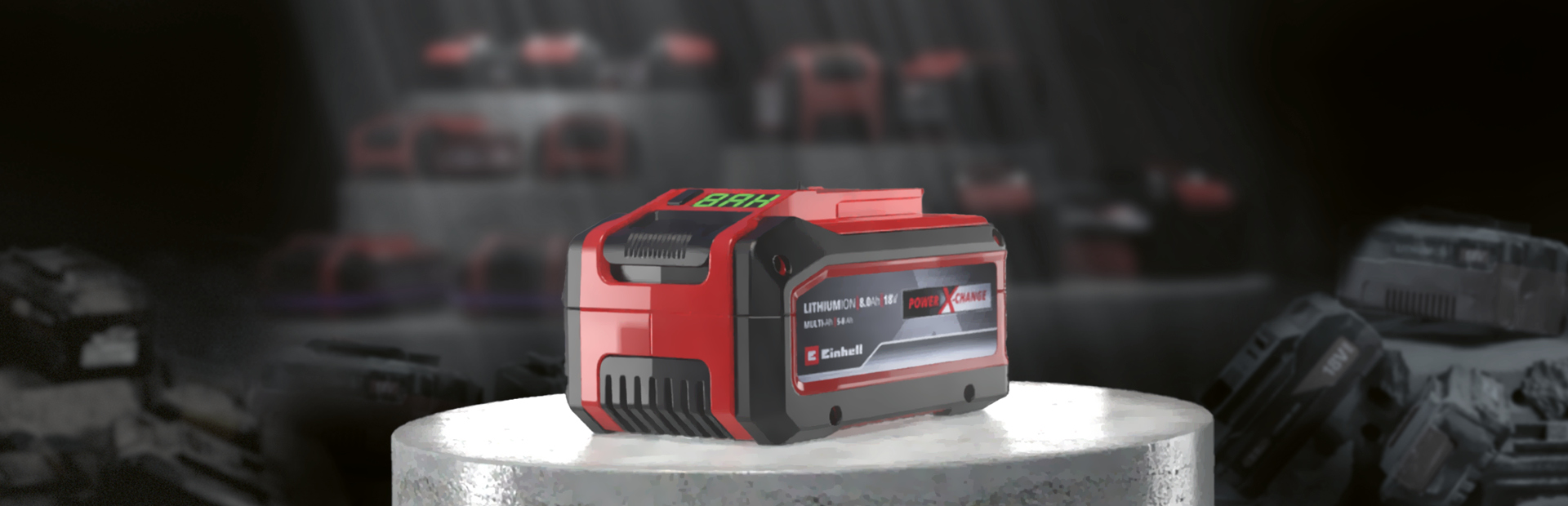 Grafica di una batteria originale Einhell e batterie non originali
