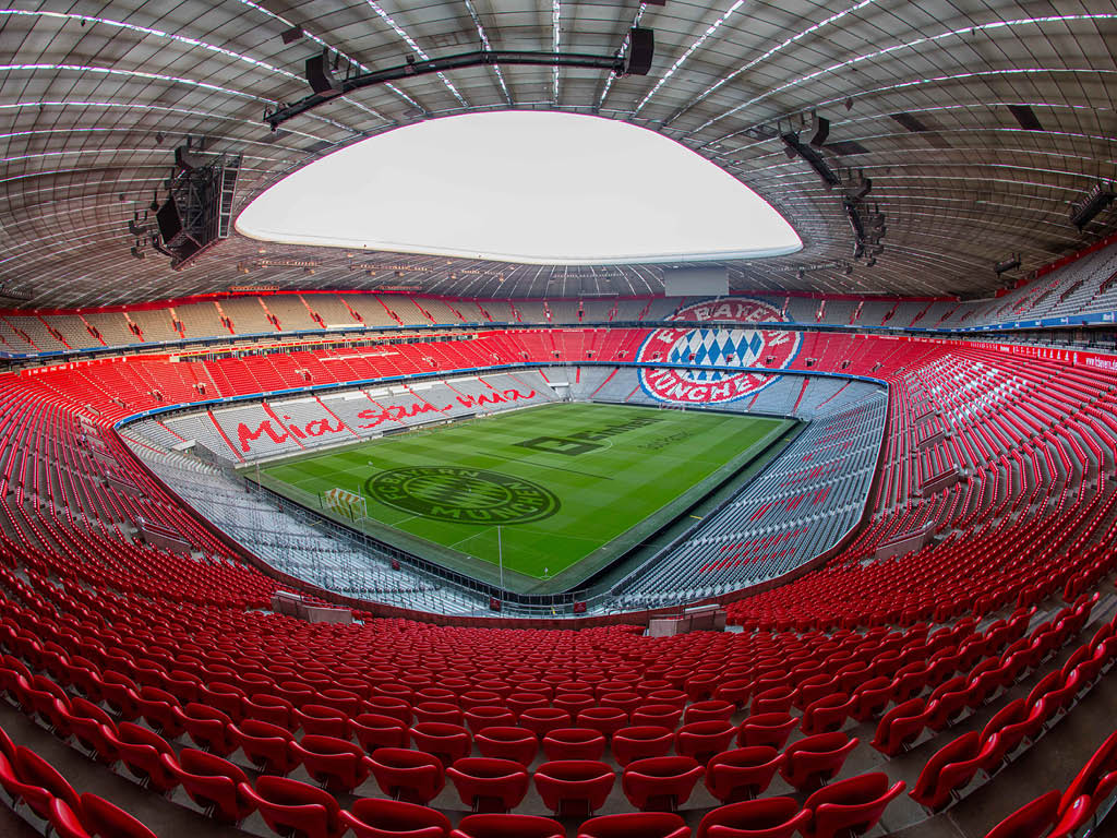 Immagine dell’interno dell’Allianz Arena.